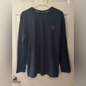 Beverly Hills Polo Club Cotton Poly Blend Long Sleeve, Navy, Size M
